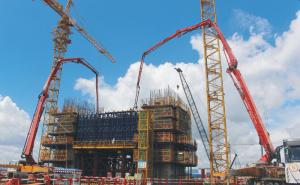 谭江桥主墩下衡梁浇筑工程